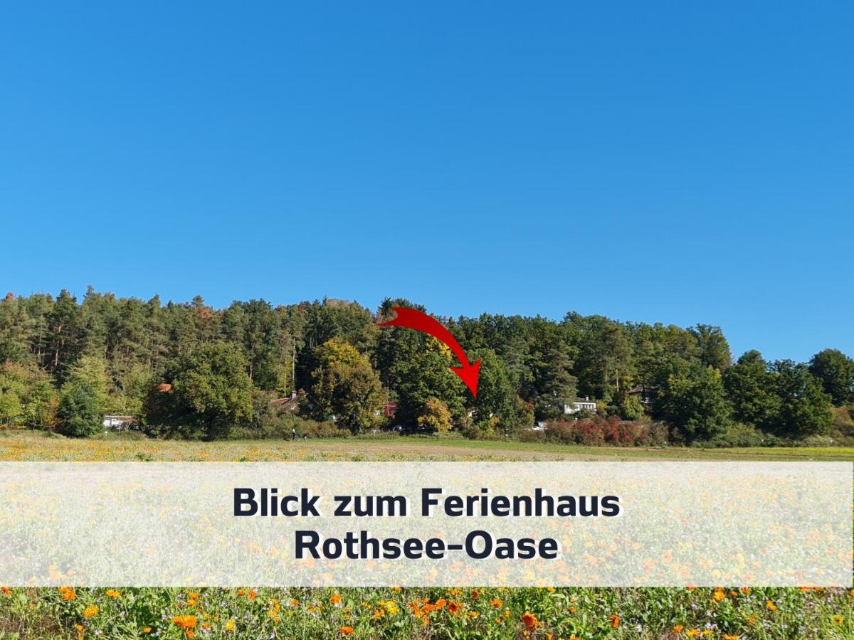 Ferienhaus Rothsee-Oase Ideale Ausgangslage Mit Tollem Ausblick, Sauna Und Privatem Garten Roth  Exterior foto
